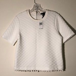 Grace Elements White Blouse Size S